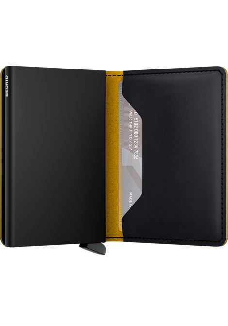 slim wallet Matte SECRID | SM-MATTEBLACK OCHRE